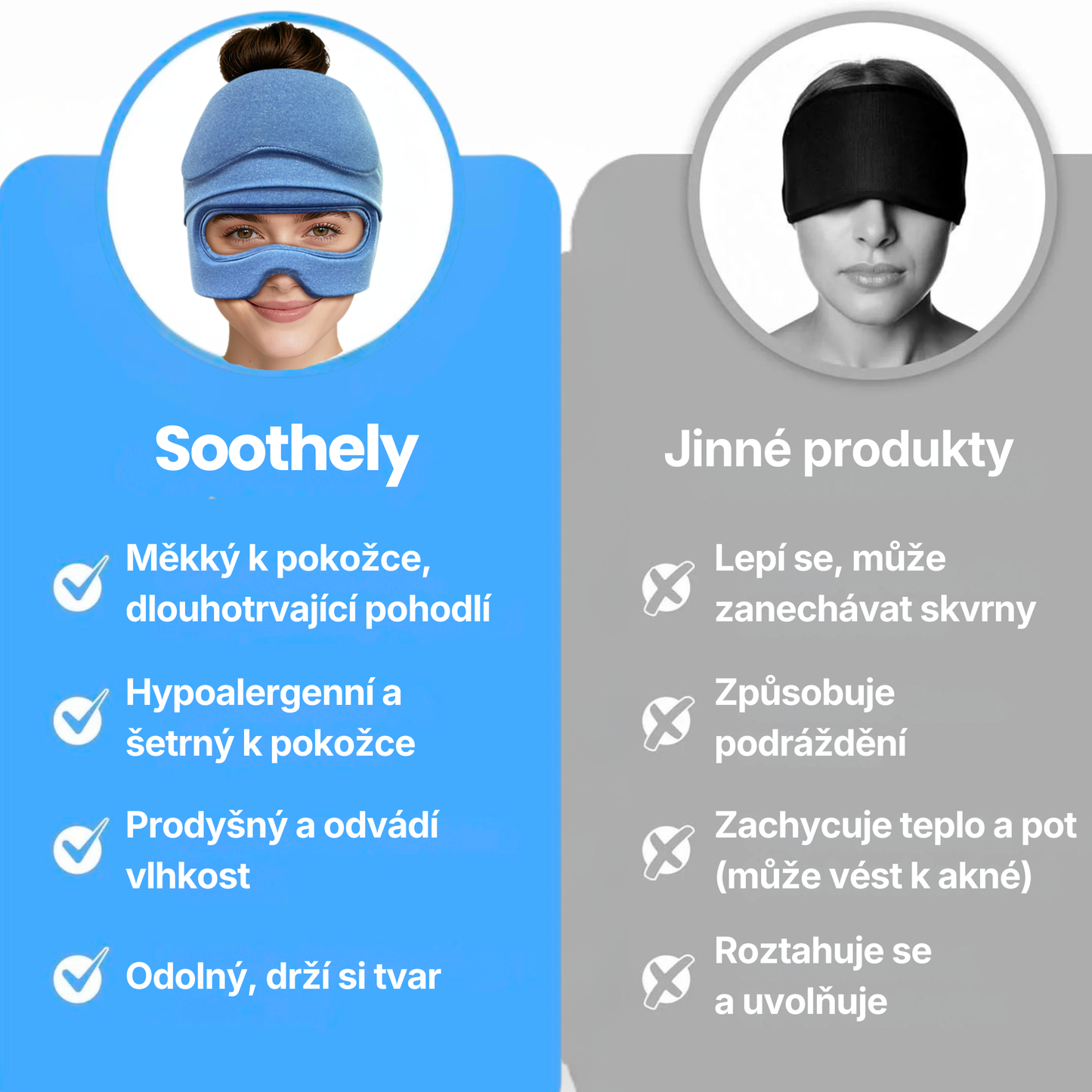 Soothely: Gelová Nahřívací Maska na Migrény