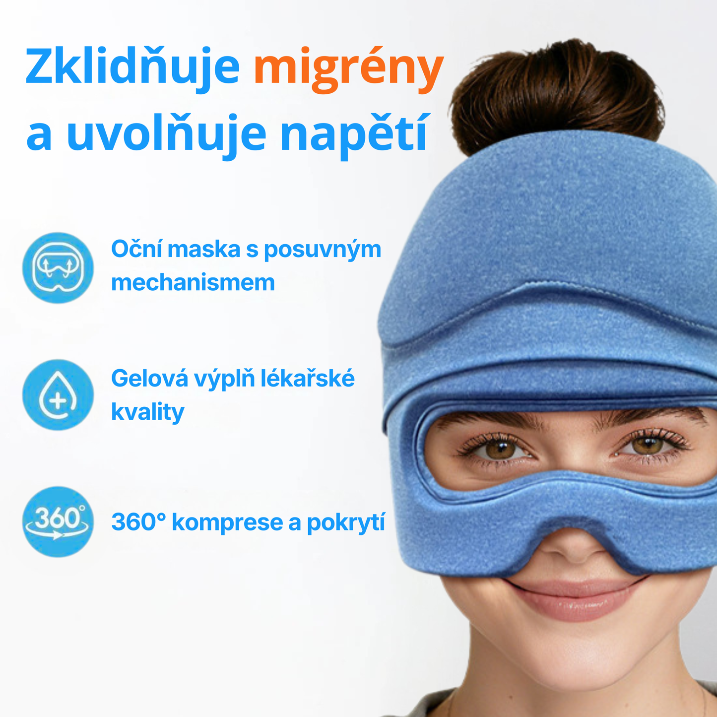 Soothely: Gelová Nahřívací Maska na Migrény